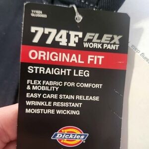 Dickies Womens Workwear Pants in Navy with Branded Tag